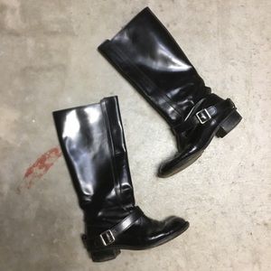 Chloe Black Moto Boots